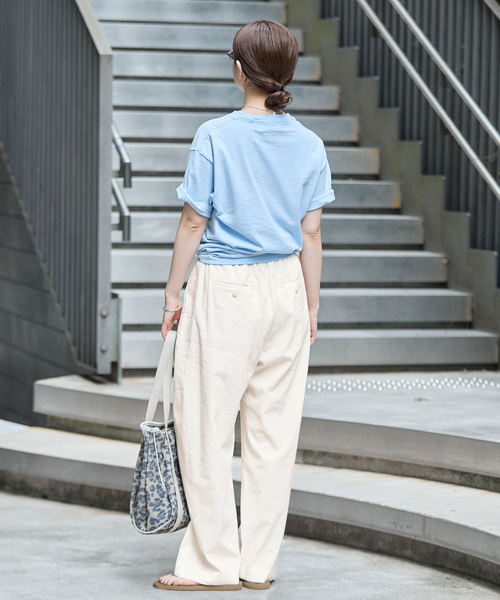 IENA(イエナ)の「《手洗い可》コクーントラウザーズ(スラックス・レディース・ホワイト/ベージュ/ダークブルー・34/36/38)」の13枚目の写真