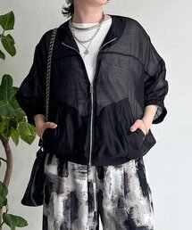 un dix cors（アンディコール）の「シアー半袖ブルゾン（ブルゾン）」