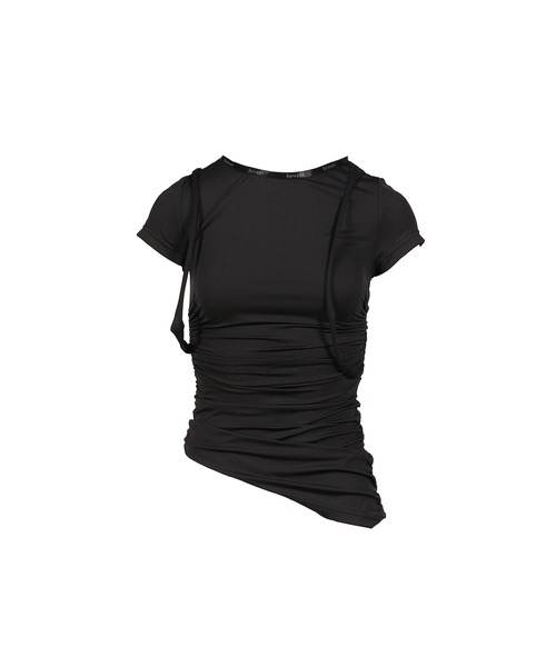 Seivson(セイヴソン)の「T-SHIRTS(Tシャツ/カットソー・レディース・レッド/ブラック・MEDIUM/SMALL)」の1枚目の写真