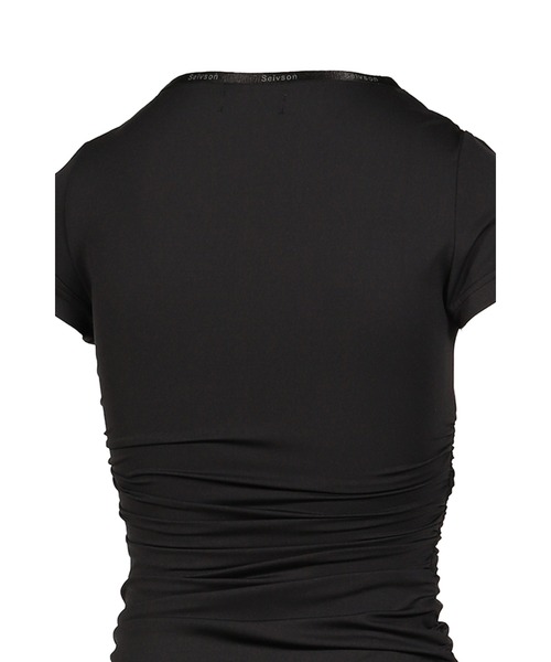 Seivson(セイヴソン)の「T-SHIRTS(Tシャツ/カットソー・レディース・レッド/ブラック・MEDIUM/SMALL)」の6枚目の写真