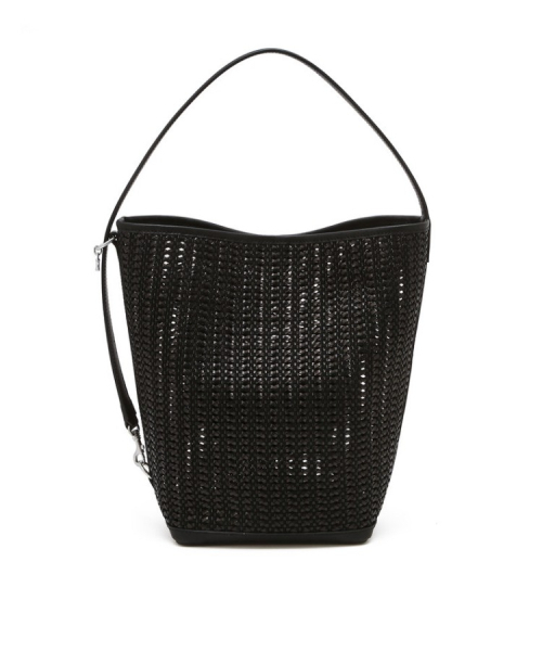 athe（アテ）の「[PANIER] ブラックパニエメッシュショルダーバッグL AABA6E841BK（ショルダーバッグ・レディース・ブラック・FREE）」の2枚目の写真