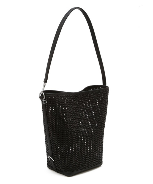 athe（アテ）の「[PANIER] ブラックパニエメッシュショルダーバッグL AABA6E841BK（ショルダーバッグ・レディース・ブラック・FREE）」の4枚目の写真