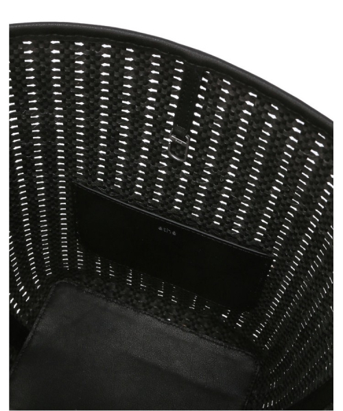 athe（アテ）の「[PANIER] ブラックパニエメッシュショルダーバッグL AABA6E841BK（ショルダーバッグ・レディース・ブラック・FREE）」の5枚目の写真