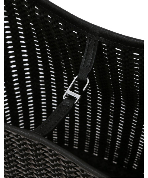 athe（アテ）の「[PANIER] ブラックパニエメッシュショルダーバッグL AABA6E841BK（ショルダーバッグ・レディース・ブラック・FREE）」の7枚目の写真