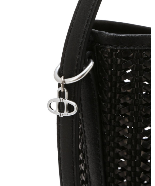 athe（アテ）の「[PANIER] ブラックパニエメッシュショルダーバッグL AABA6E841BK（ショルダーバッグ・レディース・ブラック・FREE）」の8枚目の写真