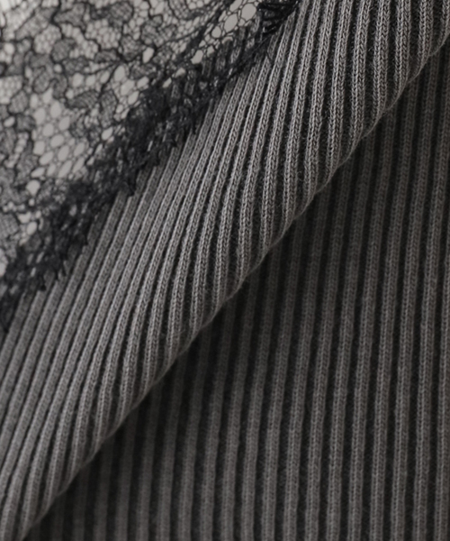 Deuxieme Classe(ドゥーズィエムクラス)の「Lace Rib タンクトップ(Tシャツ/カットソー・レディース・ブラック系その他/ブラック・FREE)」の10枚目の写真