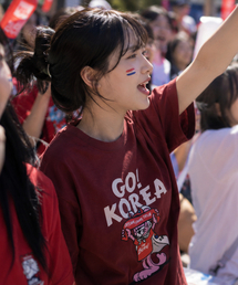 [ナインティミニット x ベルニ] GO コリア 半袖Tシャツ (ワイン)