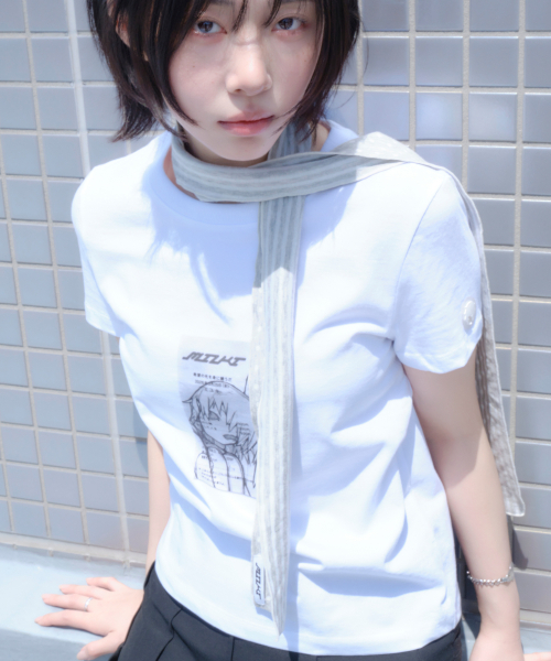 MIUKI(ミユキ)の「Reshiito Basic Tee (White / Slim)(Tシャツ/カットソー・レディース・その他・1/2)」の2枚目の写真