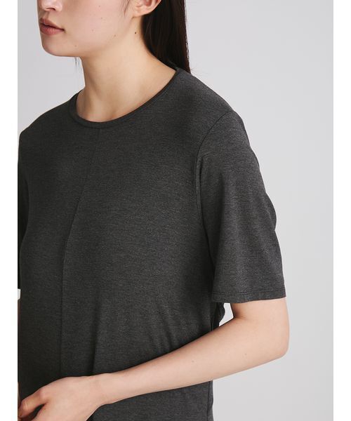 MIESROHE(ミースロエ)の「【洗える】バックリボンカットワンピース(ワンピース・レディース・チャコールグレー/ブラック・1/0)」の10枚目の写真