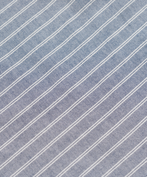 EDINBURGH CLUB（エディンバラクラブ）の「PULLOVER OXFORD STRIPED SHIRT (BLUE)（シャツ/ブラウス・メンズ・ブルー・SMALL/MEDIUM/LARGE）」の8枚目の写真