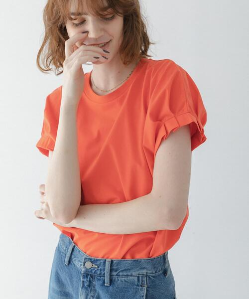 URBAN RESEARCH Sonny Label（アーバンリサーチサニーレーベル）の「接触冷感タックスリーブプルオーバー（Tシャツ/カットソー・レディース・オフホワイト/チャコールグレー/レッド系その他・FREE）」の3枚目の写真