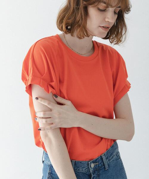 URBAN RESEARCH Sonny Label（アーバンリサーチサニーレーベル）の「接触冷感タックスリーブプルオーバー（Tシャツ/カットソー・レディース・オフホワイト/チャコールグレー/レッド系その他・FREE）」の13枚目の写真