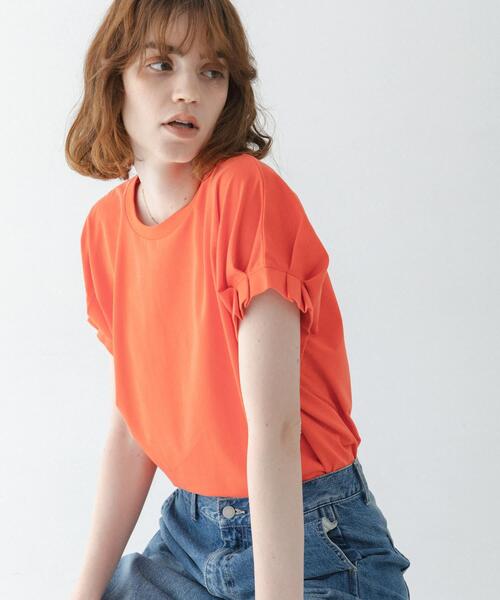 URBAN RESEARCH Sonny Label（アーバンリサーチサニーレーベル）の「接触冷感タックスリーブプルオーバー（Tシャツ/カットソー・レディース・オフホワイト/チャコールグレー/レッド系その他・FREE）」の14枚目の写真
