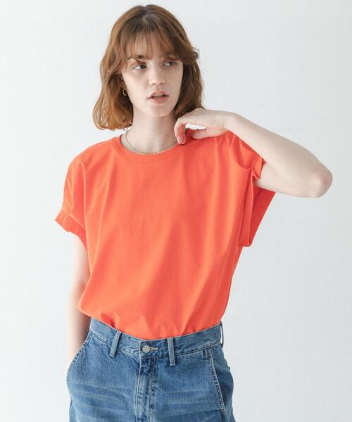 URBAN RESEARCH Sonny Label（アーバンリサーチサニーレーベル）の「接触冷感タックスリーブプルオーバー（Tシャツ/カットソー・レディース・オフホワイト/チャコールグレー/レッド系その他・FREE）」の15枚目の写真