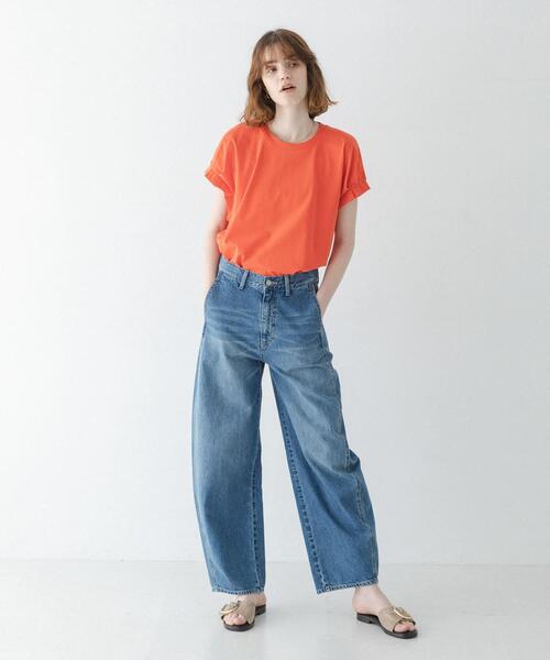 URBAN RESEARCH Sonny Label（アーバンリサーチサニーレーベル）の「接触冷感タックスリーブプルオーバー（Tシャツ/カットソー・レディース・オフホワイト/チャコールグレー/レッド系その他・FREE）」の18枚目の写真