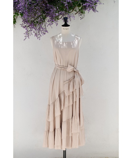 Her lip to（ハーリップトゥー）の「Bellina Ruffled Long Dress（ワンピース・レディース・ローズ/ベージュ系・S/M）」の7枚目の写真