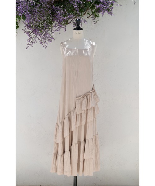 Her lip to（ハーリップトゥー）の「Bellina Ruffled Long Dress（ワンピース・レディース・ローズ/ベージュ系・S/M）」の10枚目の写真