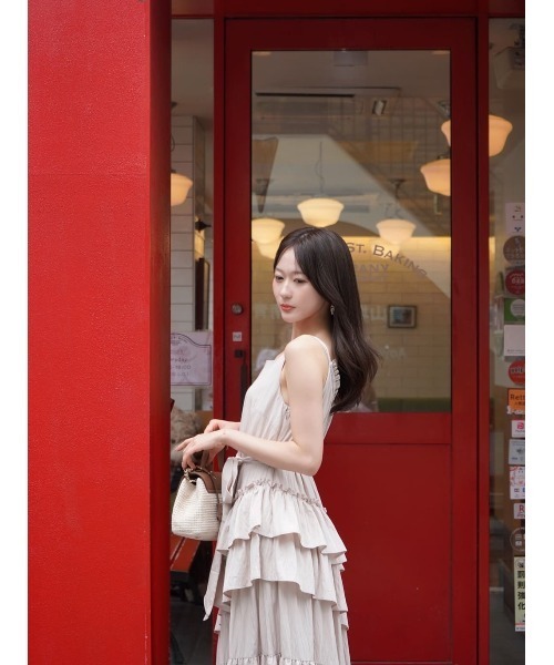 Her lip to（ハーリップトゥー）の「Bellina Ruffled Long Dress（ワンピース・レディース・ローズ/ベージュ系・S/M）」の12枚目の写真