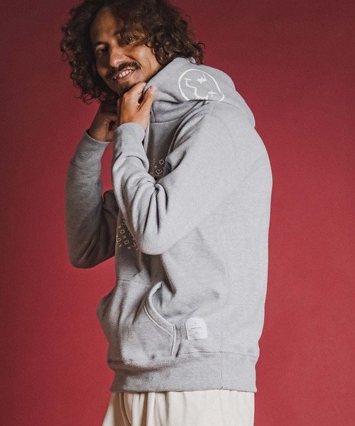 seventy seven(セブンティセブン)の「mpa4179- heavy oz brushed lining hoodie (monogram) パーカー(7726W230)(パーカー・メンズ・ブラック/オフホワイト/トップグレー・S/M/L/XL)」の5枚目の写真