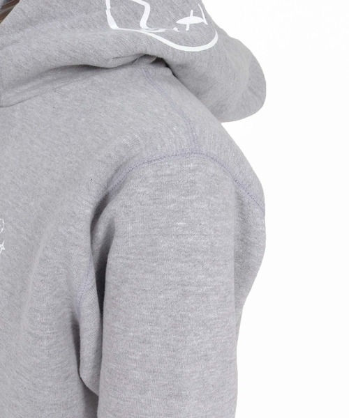 seventy seven(セブンティセブン)の「mpa4179- heavy oz brushed lining hoodie (monogram) パーカー(7726W230)(パーカー・メンズ・ブラック/オフホワイト/トップグレー・S/M/L/XL)」の22枚目の写真
