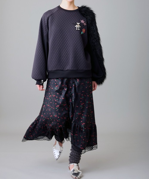 FLUMOR(フラマー)の「オリジナルチェリープリントロングスカート(スカート・レディース・ブラック・38)」の21枚目の写真