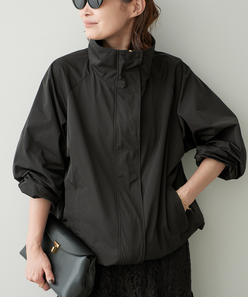 Deuxieme Classe(ドゥーズィエムクラス)の「Active Stand Collar ブルゾン(その他アウター・レディース・ブラック/ベージュ・FREE)」の10枚目の写真