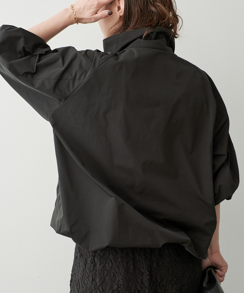 Deuxieme Classe(ドゥーズィエムクラス)の「Active Stand Collar ブルゾン(その他アウター・レディース・ブラック/ベージュ・FREE)」の12枚目の写真