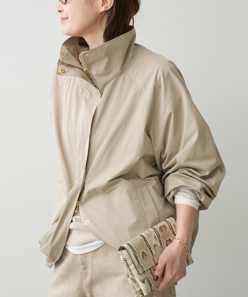 Deuxieme Classe(ドゥーズィエムクラス)の「Active Stand Collar ブルゾン(その他アウター・レディース・ブラック/ベージュ・FREE)」の18枚目の写真