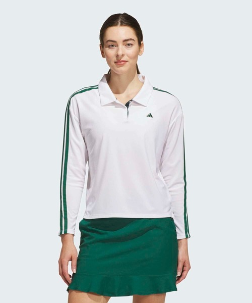 Клаймакурл слиртстропс — длинная рукавная поло‑футболка [adidas Golf]