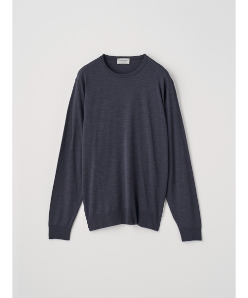 JOHN SMEDLEY(ジョンスメドレー)の「クルーネック長袖ニットプルオーバー(ニット/セーター・メンズ・ダークグレー・L/M/S)」の1枚目の写真