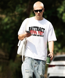 ワークアウトグラフィティオーバーサイズ半袖Tシャツ[ホワイト]