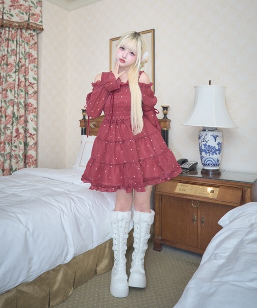 Lovilyn（ラヴィリン）の「アイドルワンピース new ver.（ワンピース・レディース・ピンク/ブルー/レッド・FREE）」の17枚目の写真