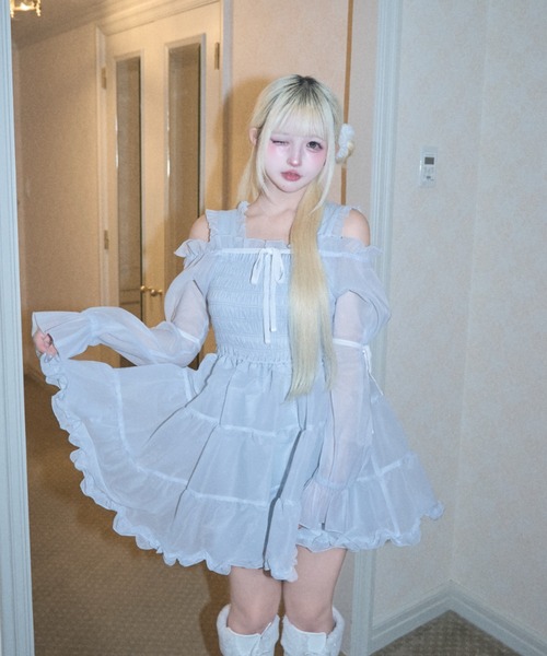 Lovilyn（ラヴィリン）の「アイドルワンピース new ver.（ワンピース・レディース・ピンク/ブルー/レッド・FREE）」の6枚目の写真