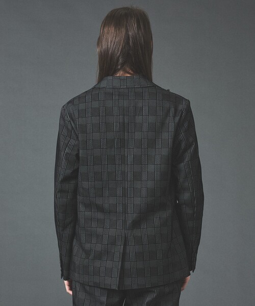 5351 POUR LES HOMMES（ゴーサンゴーイチプールオム）の「【セットアップ対応】グレンチェック フロックプリント ジャケット（セットアップ・メンズ・グレー/ブラック・50/48/44/46）」の6枚目の写真