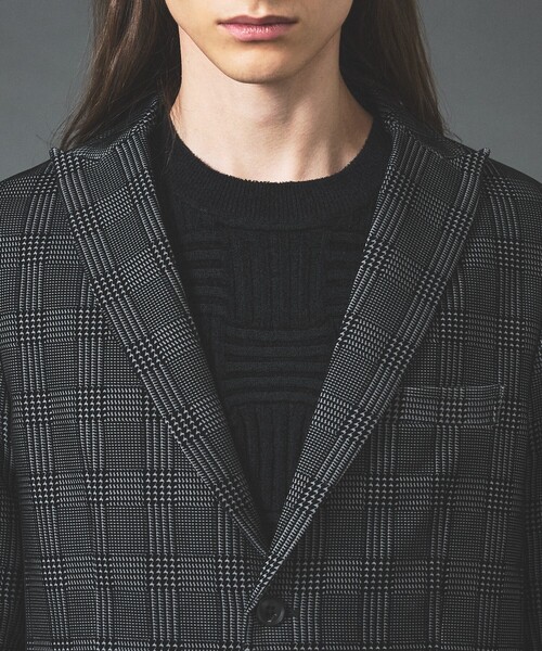 5351 POUR LES HOMMES（ゴーサンゴーイチプールオム）の「【セットアップ対応】グレンチェック フロックプリント ジャケット（セットアップ・メンズ・グレー/ブラック・50/48/44/46）」の9枚目の写真