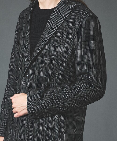 5351 POUR LES HOMMES（ゴーサンゴーイチプールオム）の「【セットアップ対応】グレンチェック フロックプリント ジャケット（セットアップ・メンズ・グレー/ブラック・50/48/44/46）」の10枚目の写真
