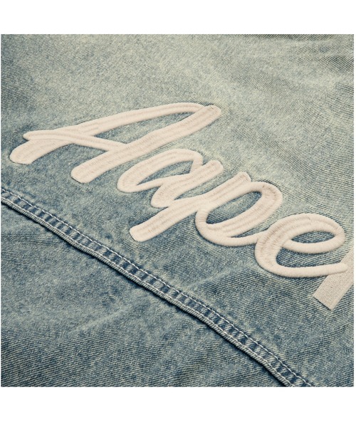 AAPE BY A BATHING APE(エーエイプバイアベイシングエイプ)の「AAPE NOW DENIM JACKET(detachable)(ミリタリージャケット・メンズ・ライトブルー・LARGE/X-LARGE/SMALL/MEDIUM)」の5枚目の写真