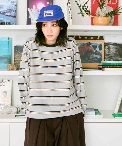 niko and...(ニコアンド)の「COLORマイスターロンTEE(Tシャツ/カットソー・レディース・ブラウン/イエロー/グレー/カーキ・BIG(L)/MEDIUM)」の20枚目の写真