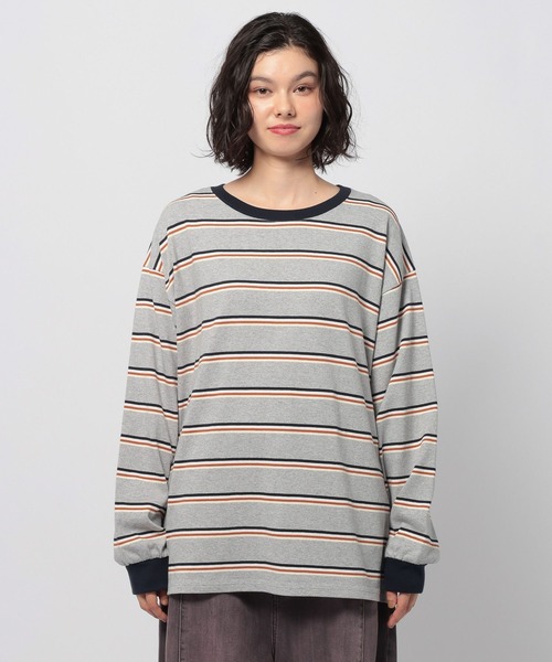 niko and...(ニコアンド)の「COLORマイスターロンTEE(Tシャツ/カットソー・レディース・ブラウン/イエロー/グレー/カーキ・BIG(L)/MEDIUM)」の7枚目の写真
