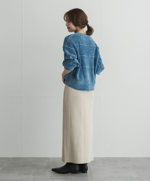 URBAN RESEARCH Sonny Label(アーバンリサーチサニーレーベル)の「モールヤーンクルーネックニットプルオーバー(ニット/セーター・レディース・ブラウン/ベージュ系その他/ブルー/オフホワイト・FREE)」の11枚目の写真