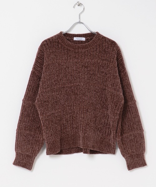 URBAN RESEARCH Sonny Label(アーバンリサーチサニーレーベル)の「モールヤーンクルーネックニットプルオーバー(ニット/セーター・レディース・ブラウン/ベージュ系その他/ブルー/オフホワイト・FREE)」の19枚目の写真