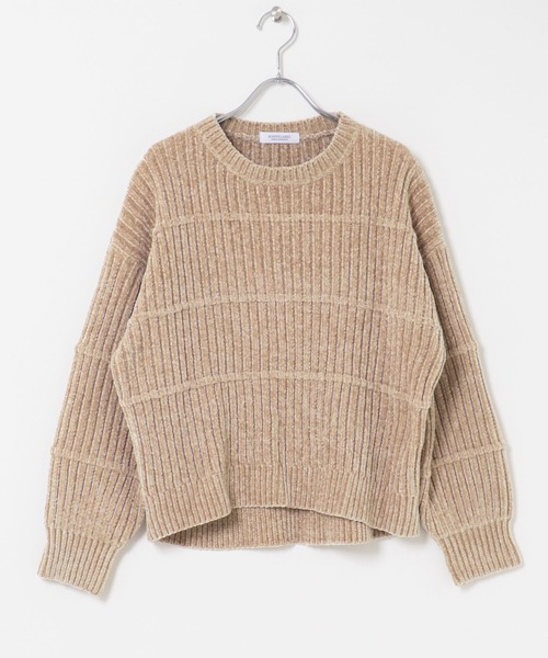URBAN RESEARCH Sonny Label(アーバンリサーチサニーレーベル)の「モールヤーンクルーネックニットプルオーバー(ニット/セーター・レディース・ブラウン/ベージュ系その他/ブルー/オフホワイト・FREE)」の21枚目の写真