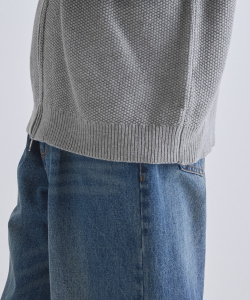 LUENNA(ルエナ)の「【LUENNA】V-Neck Zip Cardigan / Vネックジップカーディガン(カーディガン/ボレロ・メンズ・ブラック/グレー・S/M/L)」の17枚目の写真