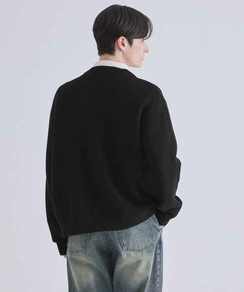 LUENNA(ルエナ)の「【LUENNA】V-Neck Zip Cardigan / Vネックジップカーディガン(カーディガン/ボレロ・メンズ・ブラック/グレー・S/M/L)」の20枚目の写真