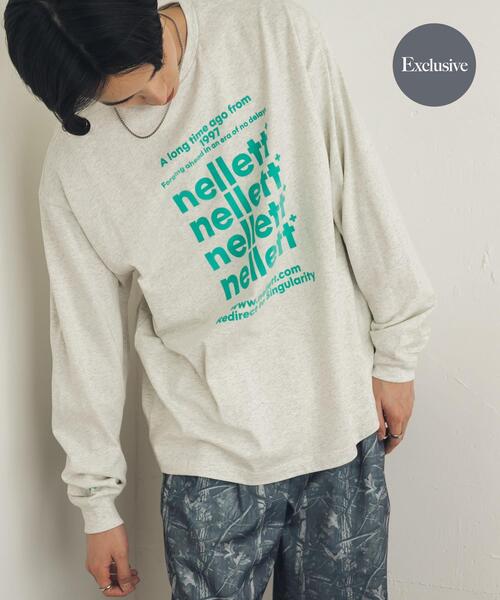 SENSE OF PLACE by URBAN RESEARCH(センスオブプレイスバイアーバンリサーチ)の「『別注』LOVEPOPSTUDIO×SENSE OF PLACE ロングTシャツ(Tシャツ/カットソー・メンズ・ピンク/グレー/ブラウン・MEDIUM/LARGE)」の1枚目の写真