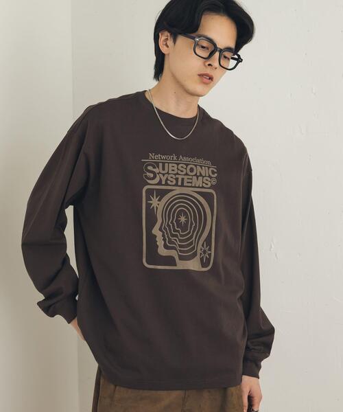 SENSE OF PLACE by URBAN RESEARCH(センスオブプレイスバイアーバンリサーチ)の「『別注』LOVEPOPSTUDIO×SENSE OF PLACE ロングTシャツ(Tシャツ/カットソー・メンズ・ピンク/グレー/ブラウン・MEDIUM/LARGE)」の22枚目の写真