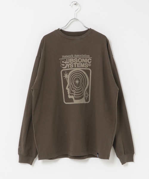 SENSE OF PLACE by URBAN RESEARCH(センスオブプレイスバイアーバンリサーチ)の「『別注』LOVEPOPSTUDIO×SENSE OF PLACE ロングTシャツ(Tシャツ/カットソー・メンズ・ピンク/グレー/ブラウン・MEDIUM/LARGE)」の6枚目の写真