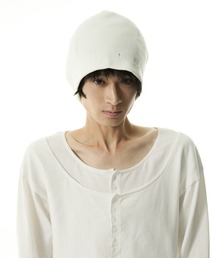 MUU STUDIO（ムースタジオ）の「【MUU STUDIO】MUU STUDIO Rhinestone and Print Design Knit Beanie / ムースタジオストーンアンドプリントデザインニットビーニー（ニットキャップ/ビーニー）」