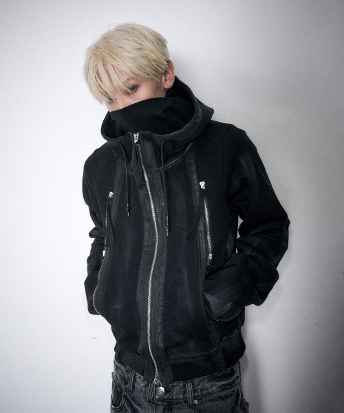 SCHISM INDUCING(スキズムインデューシング)の「NINJA ジップフーディー ブラック(パーカー・レディース・その他・MEDIUM/LARGE)」の2枚目の写真