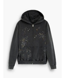 Sparkle stone wash hoodie / スパークルストーンウォッシュパーカー